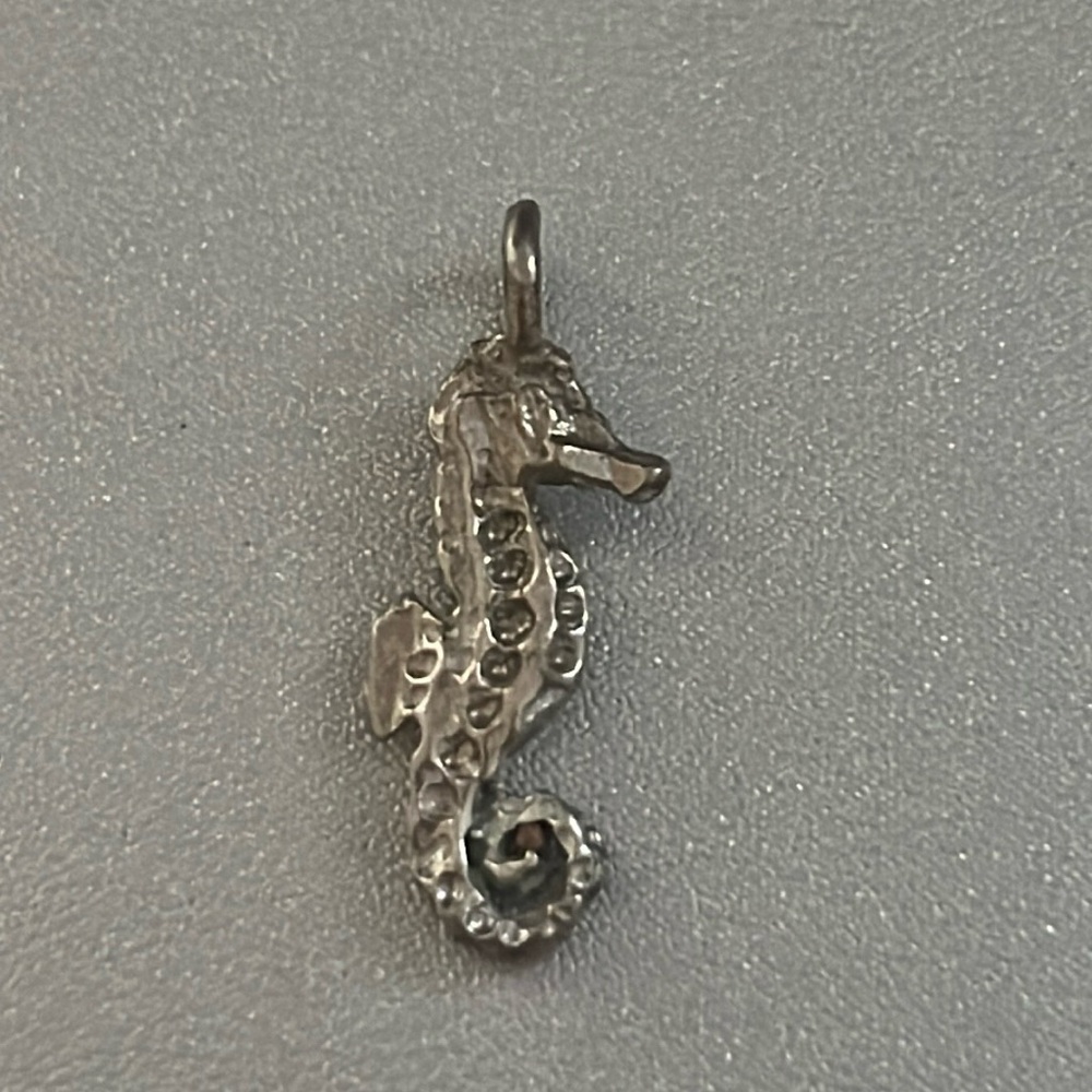 Vintage Sterling Silver Charm Seahorse
